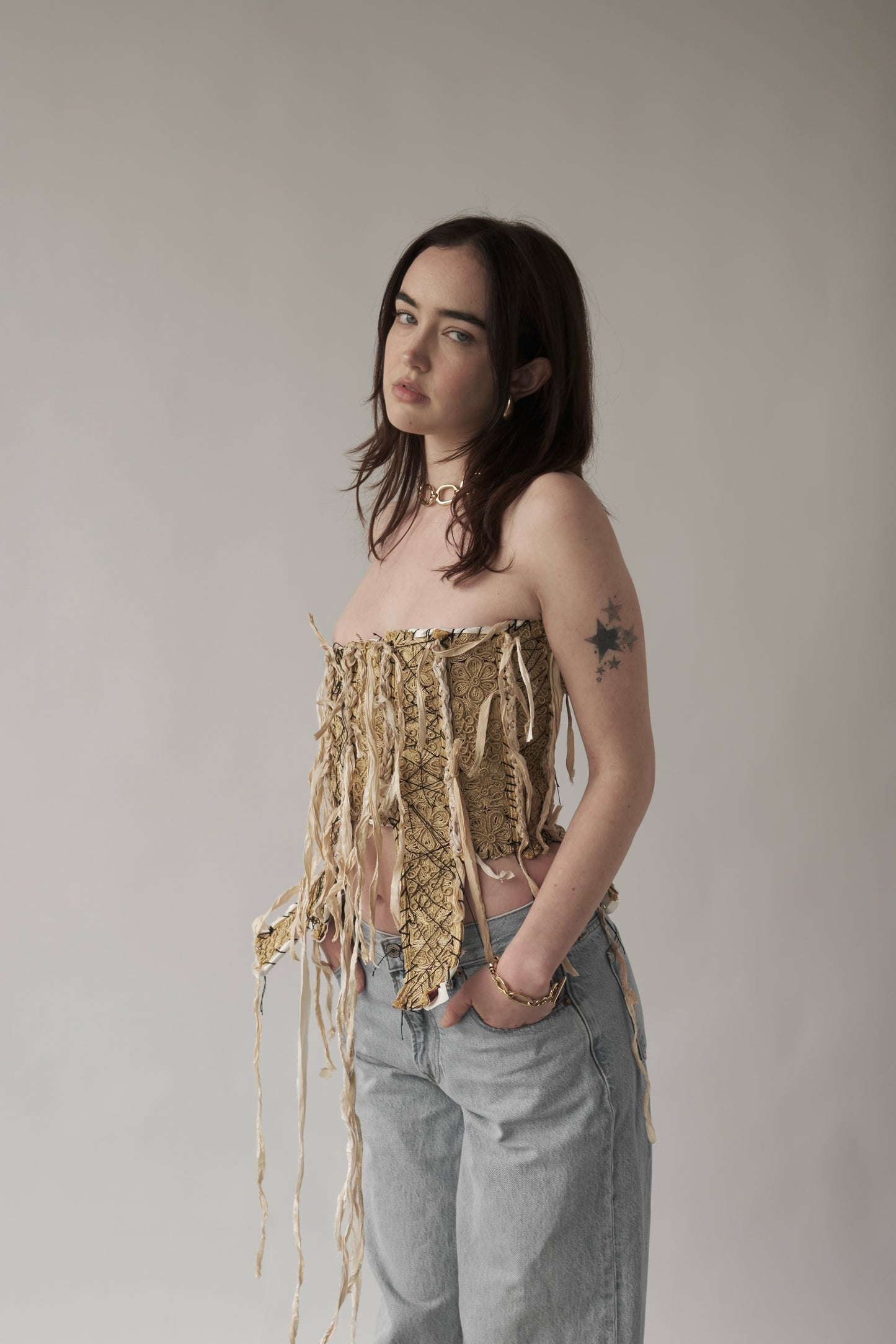 Gold corset