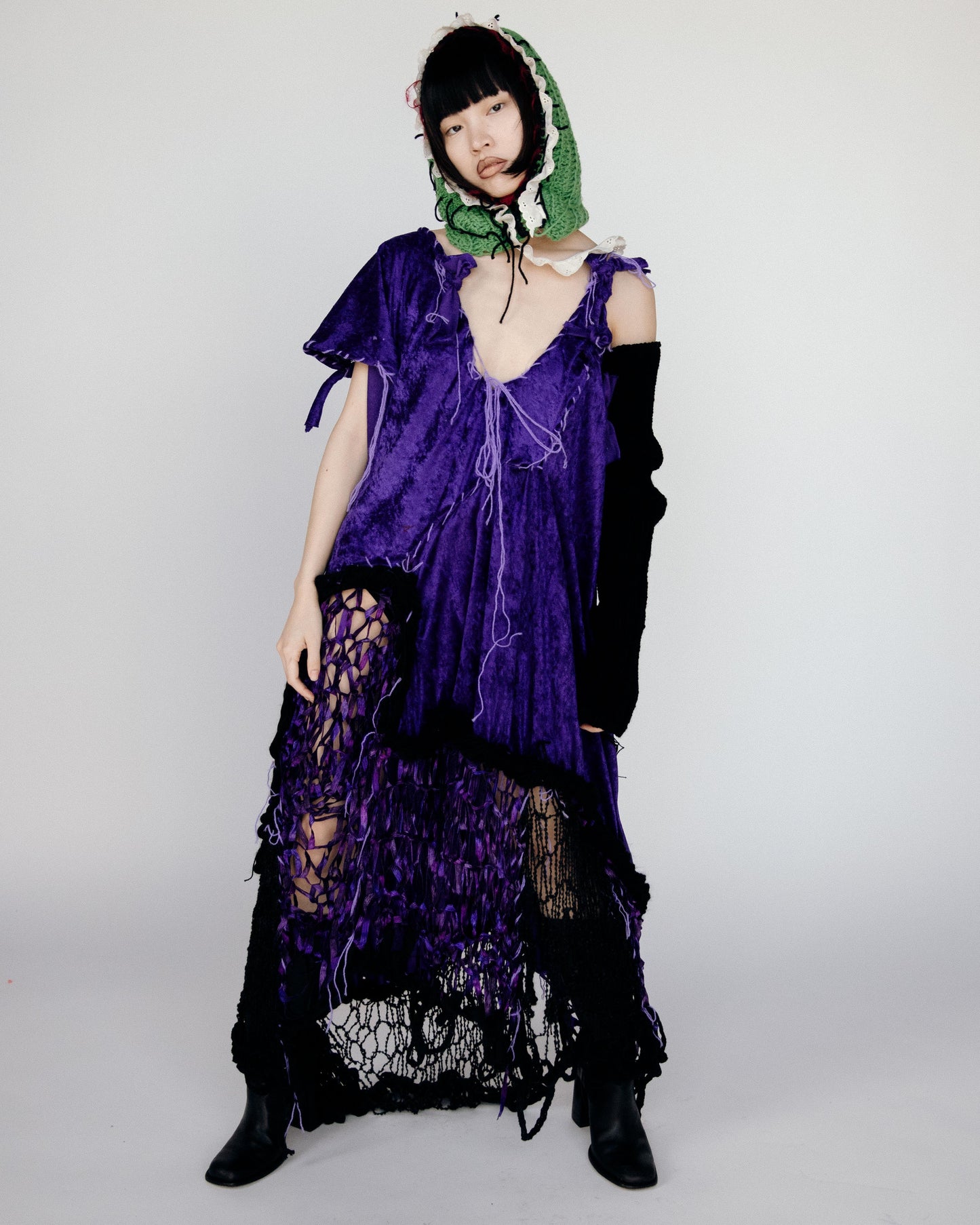 Velvet orchid dress