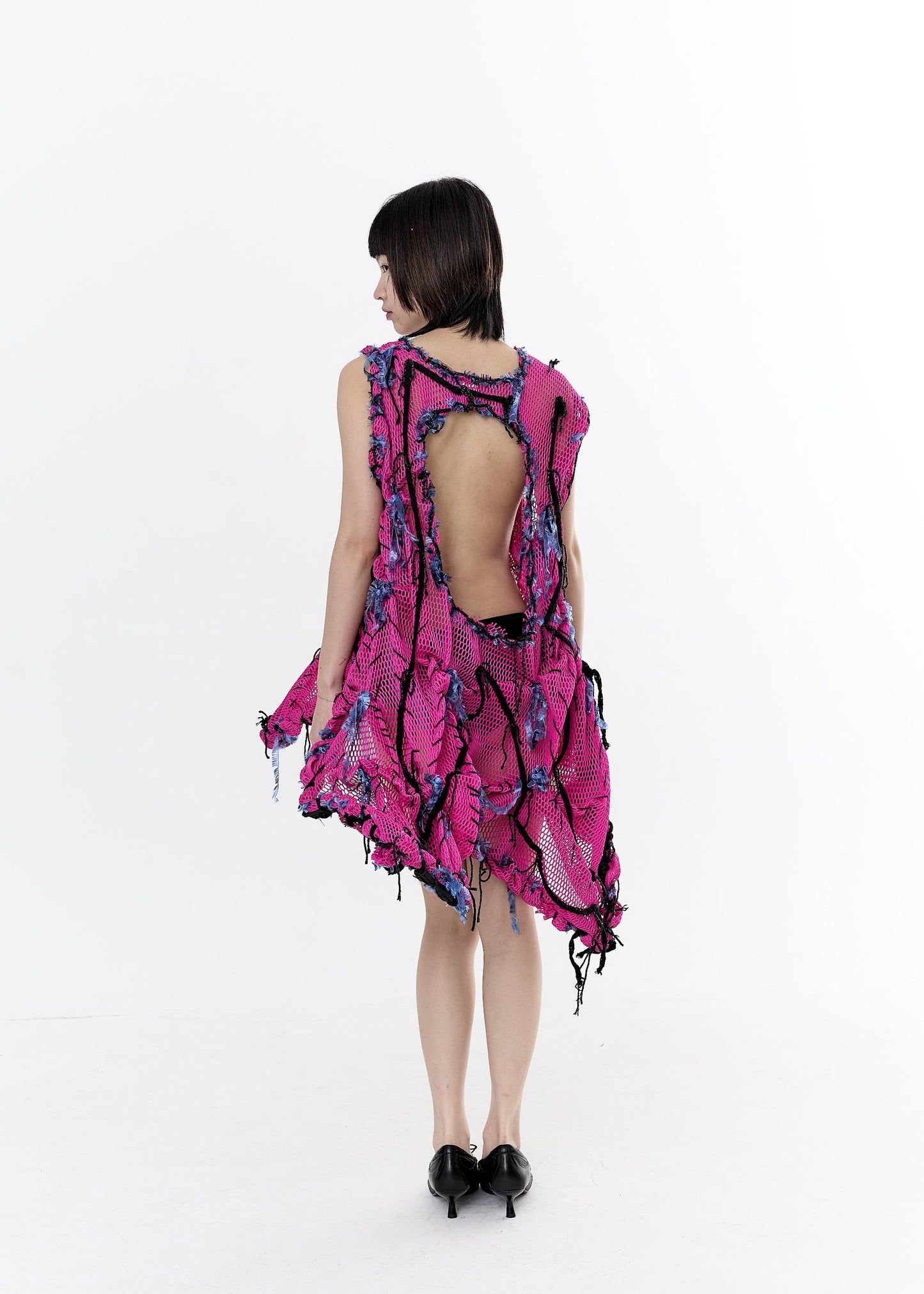 Pink netting dress
