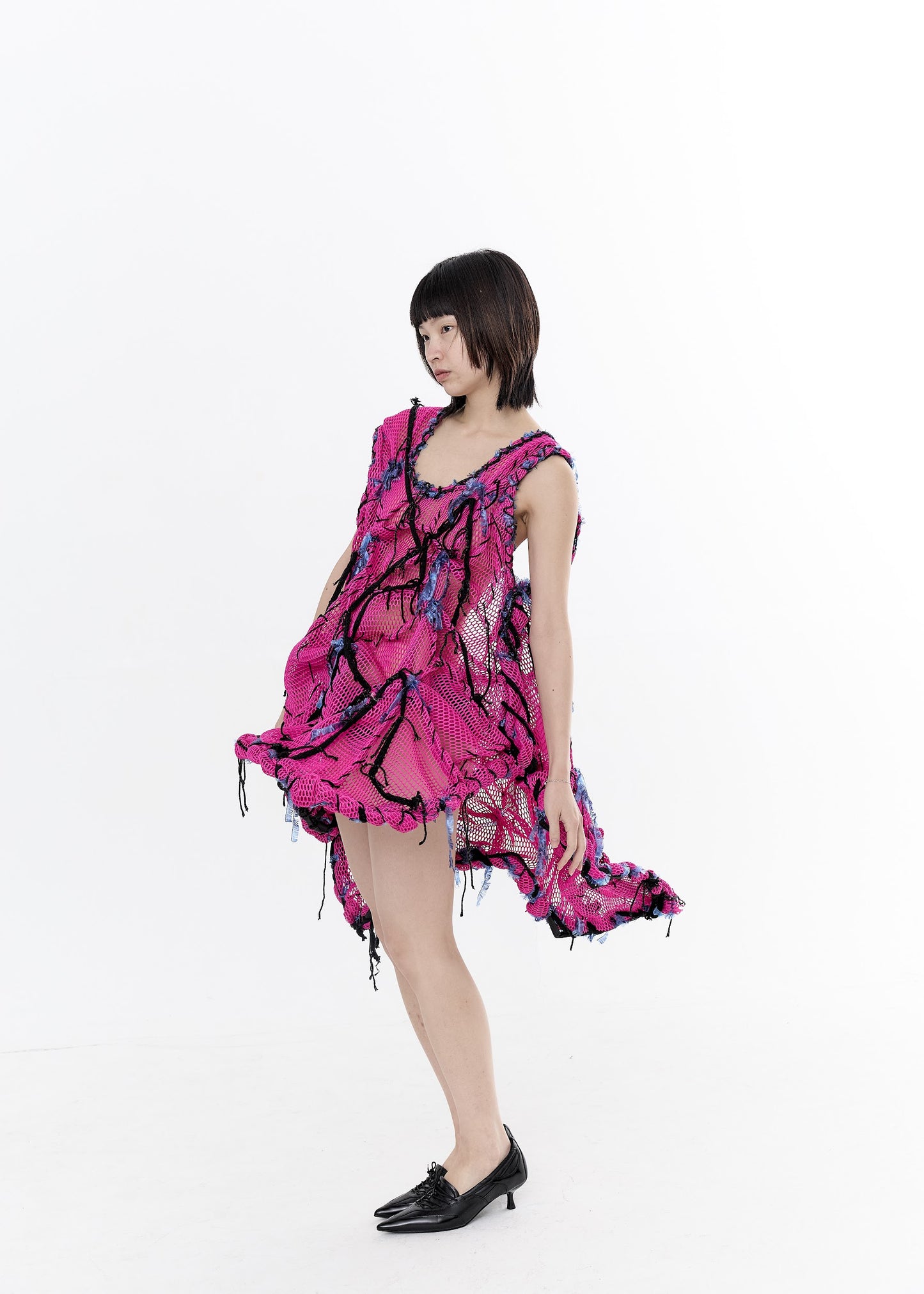 Pink netting dress
