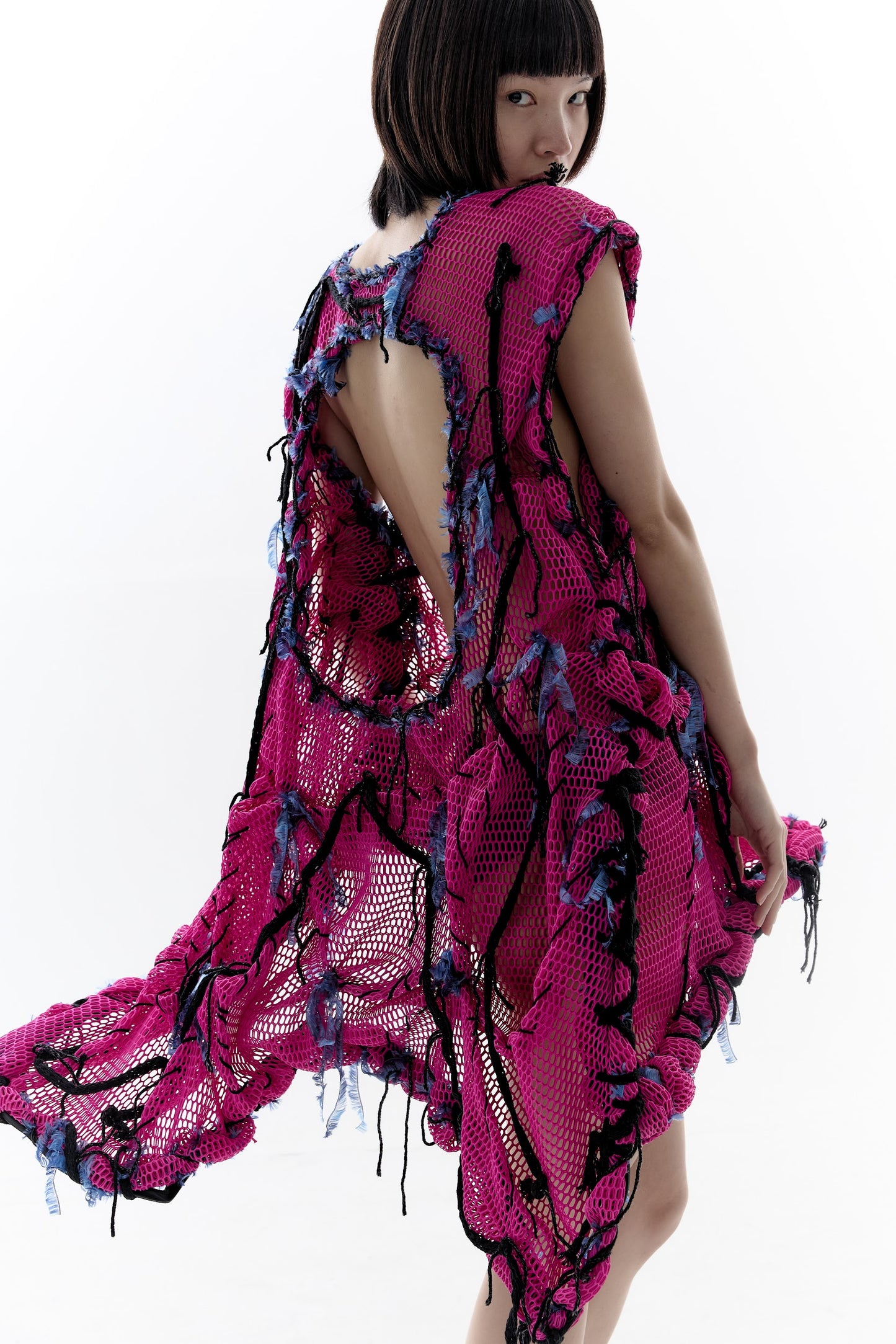 Pink netting dress