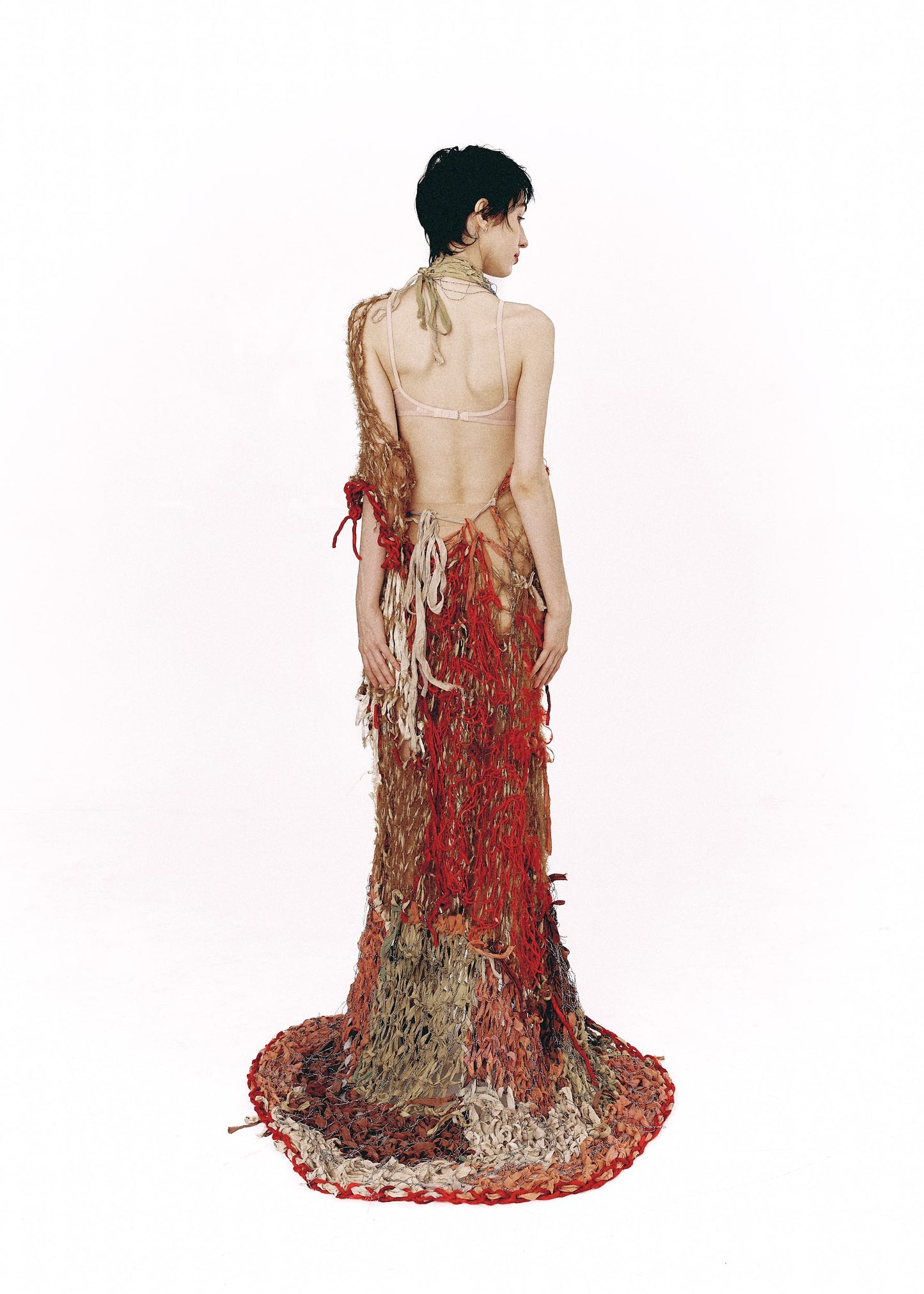 Hand knitted gown