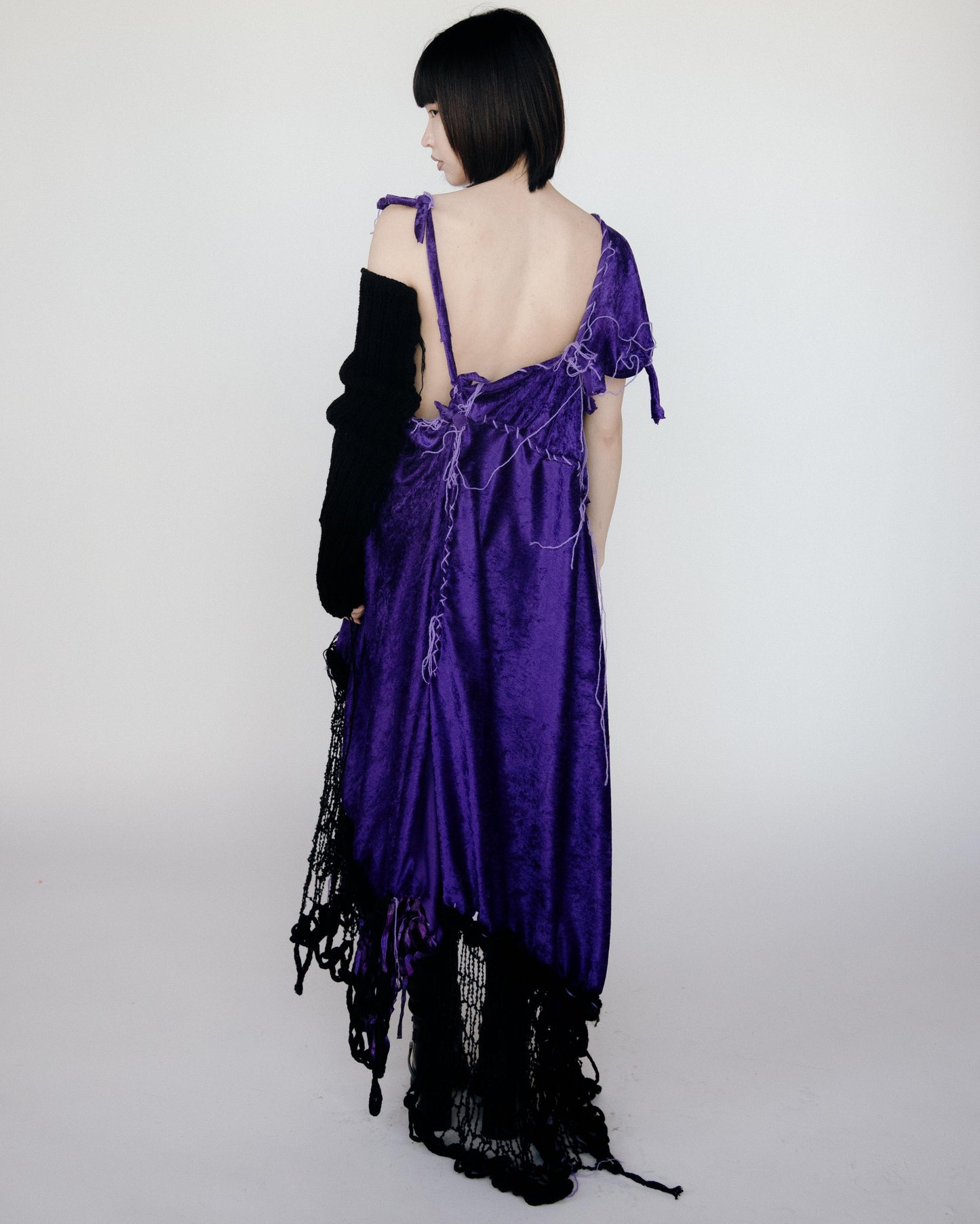 Velvet orchid dress