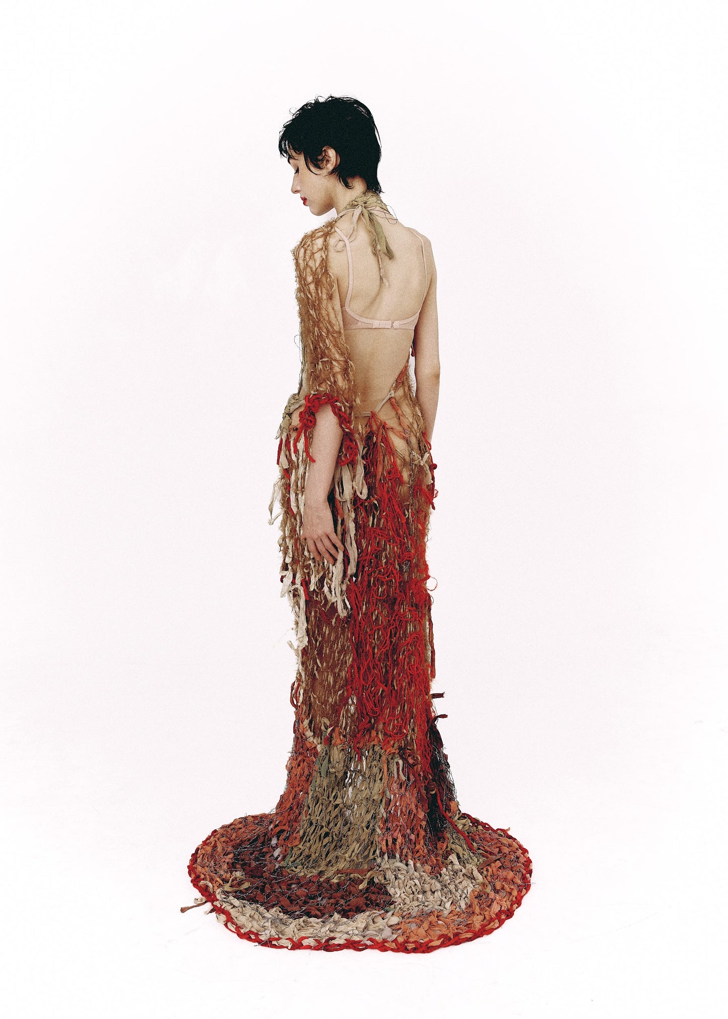 Hand knitted gown