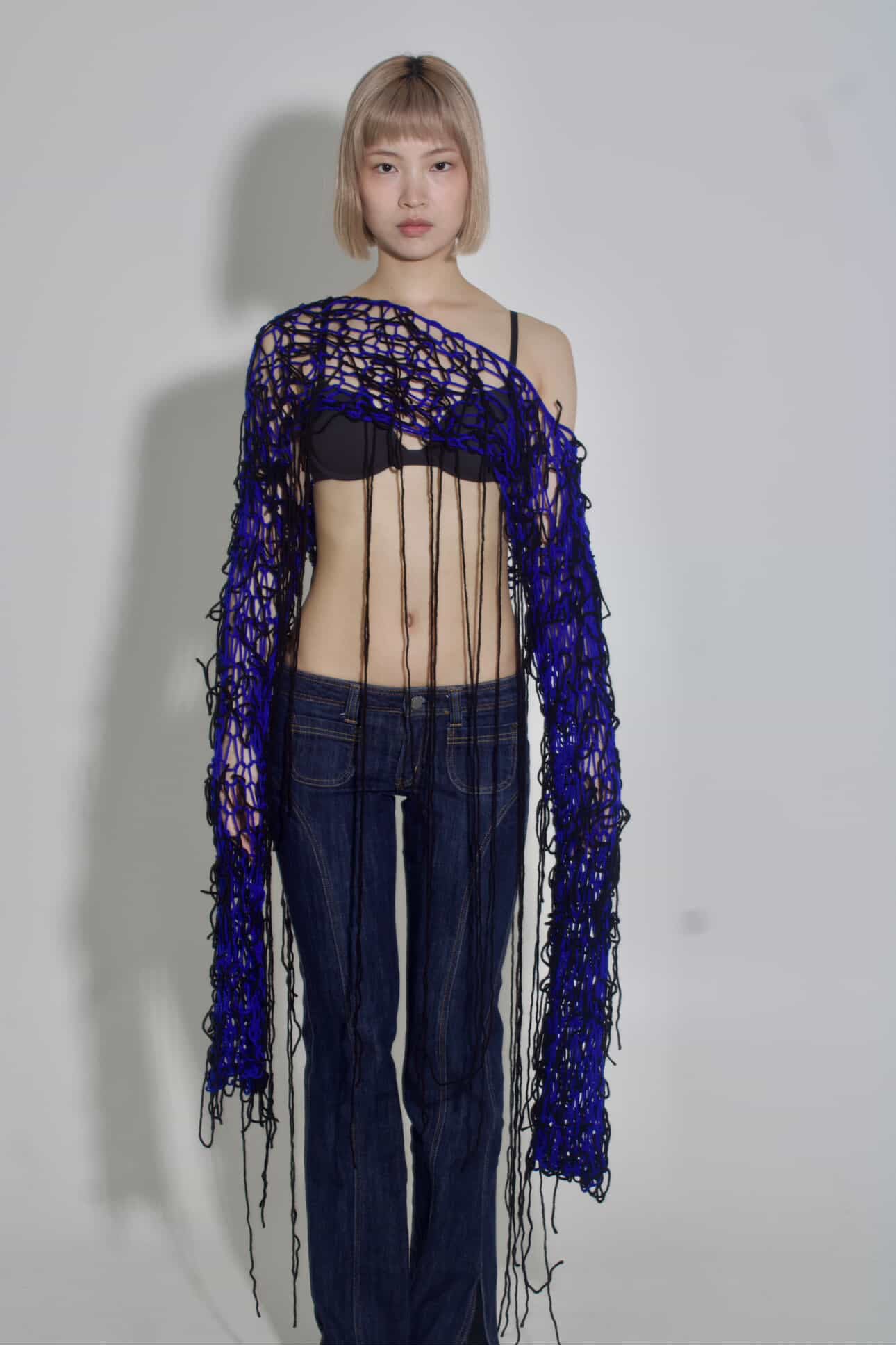 Dark blue top
