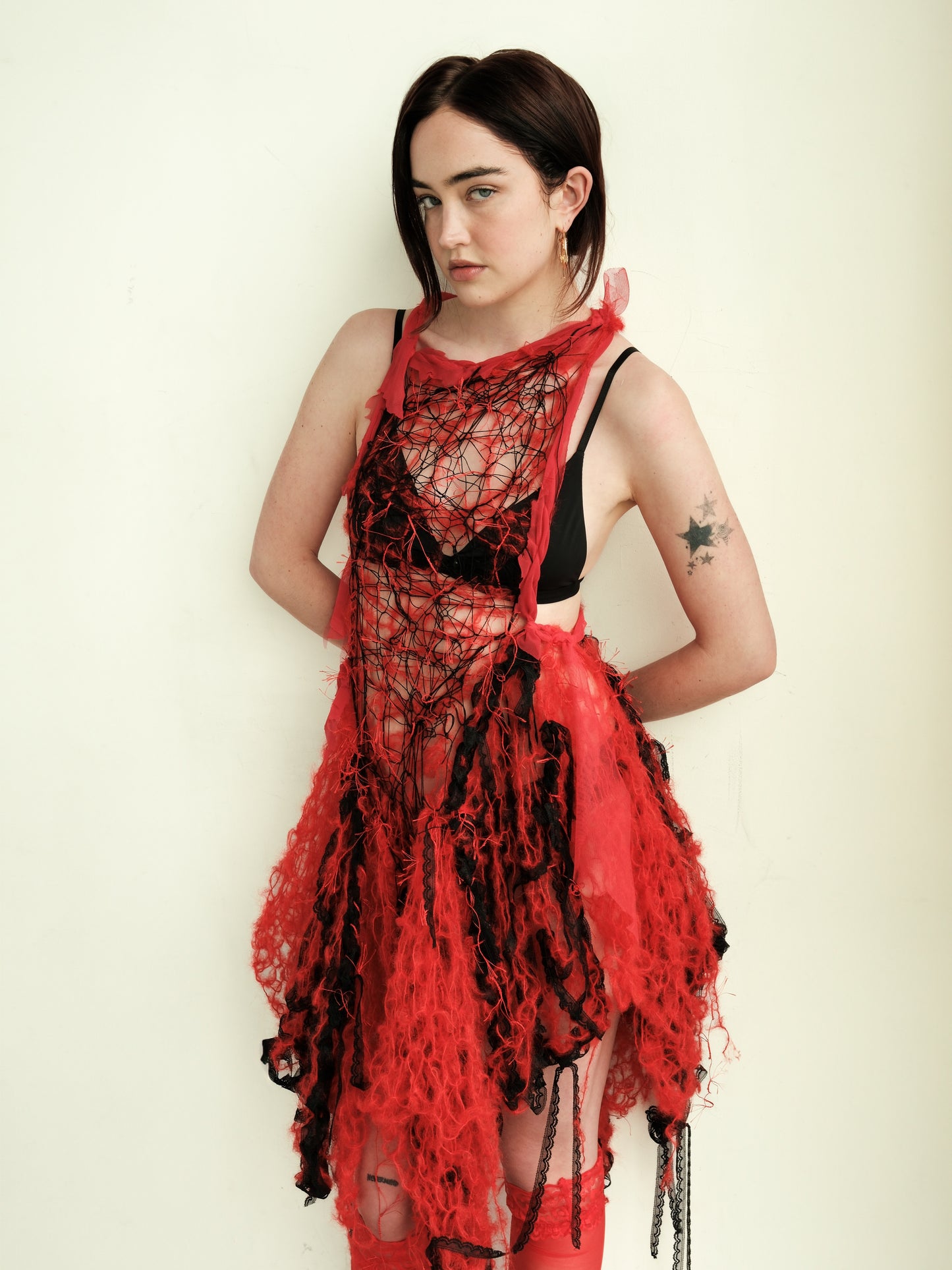 Black and red dress