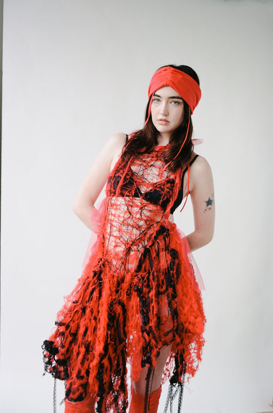 Black and red dress