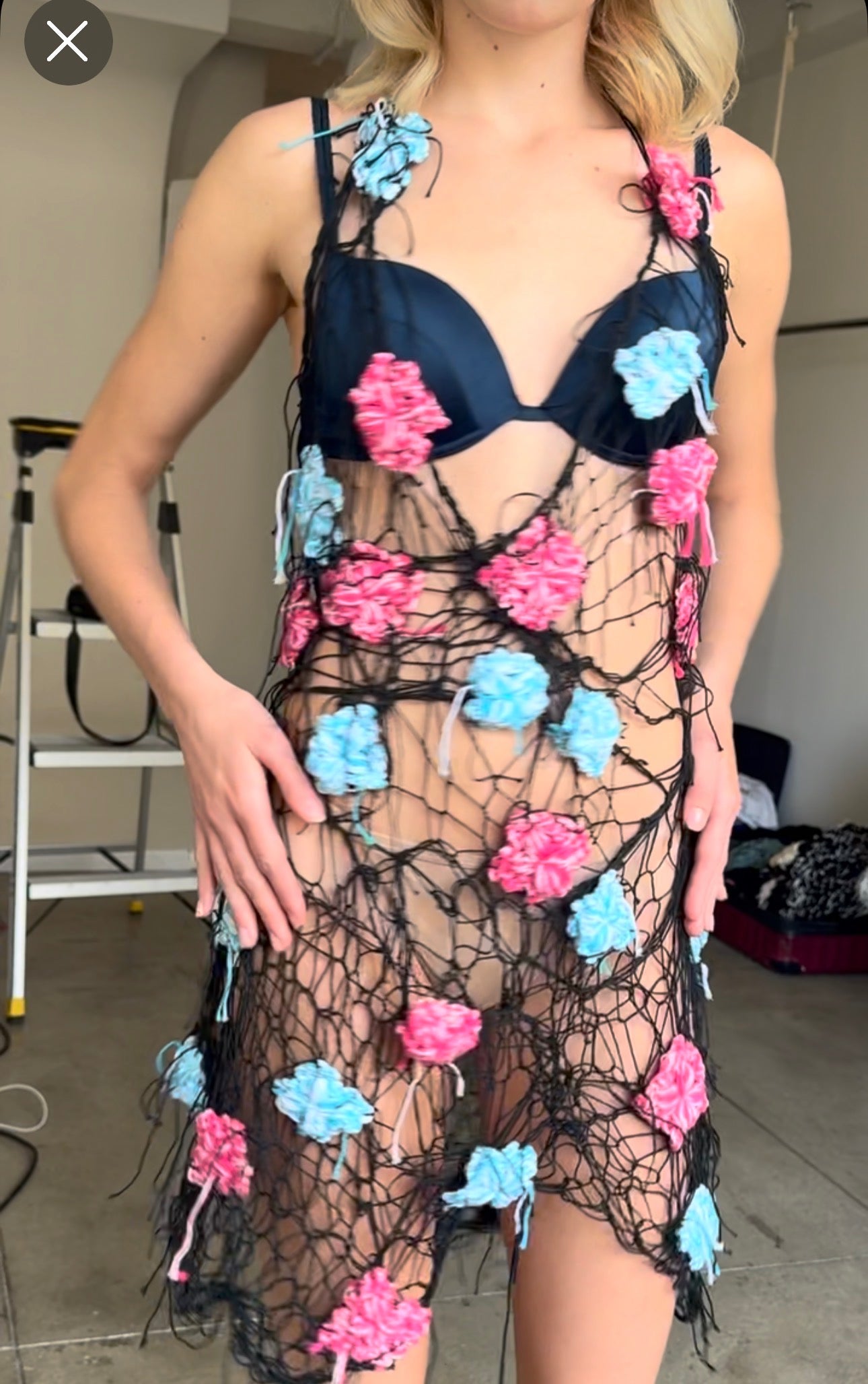 Fishnet knit