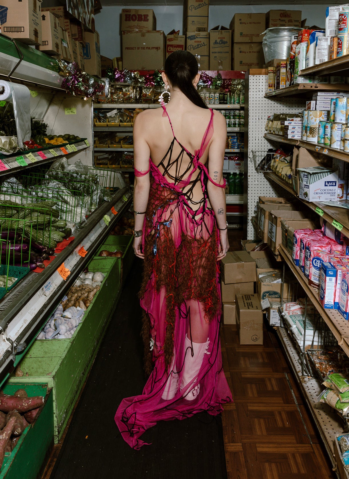 Pink Mesh Dress