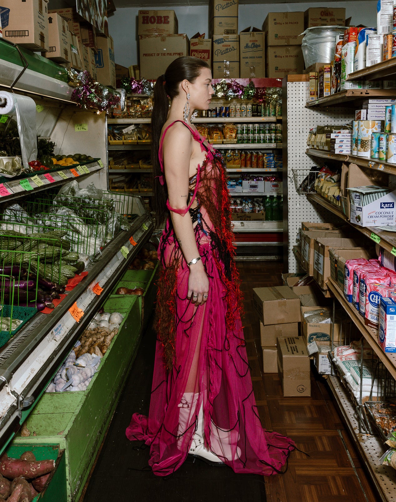 Pink Mesh Dress