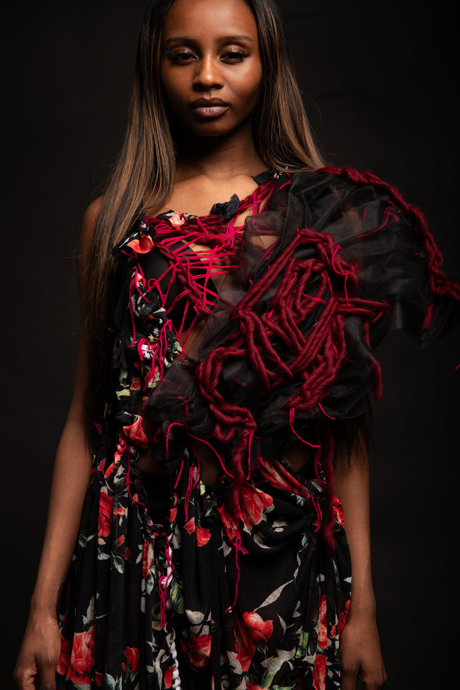 Red Floral Dress