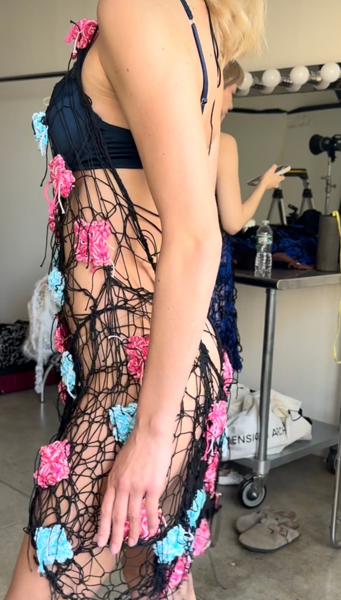 Fishnet knit