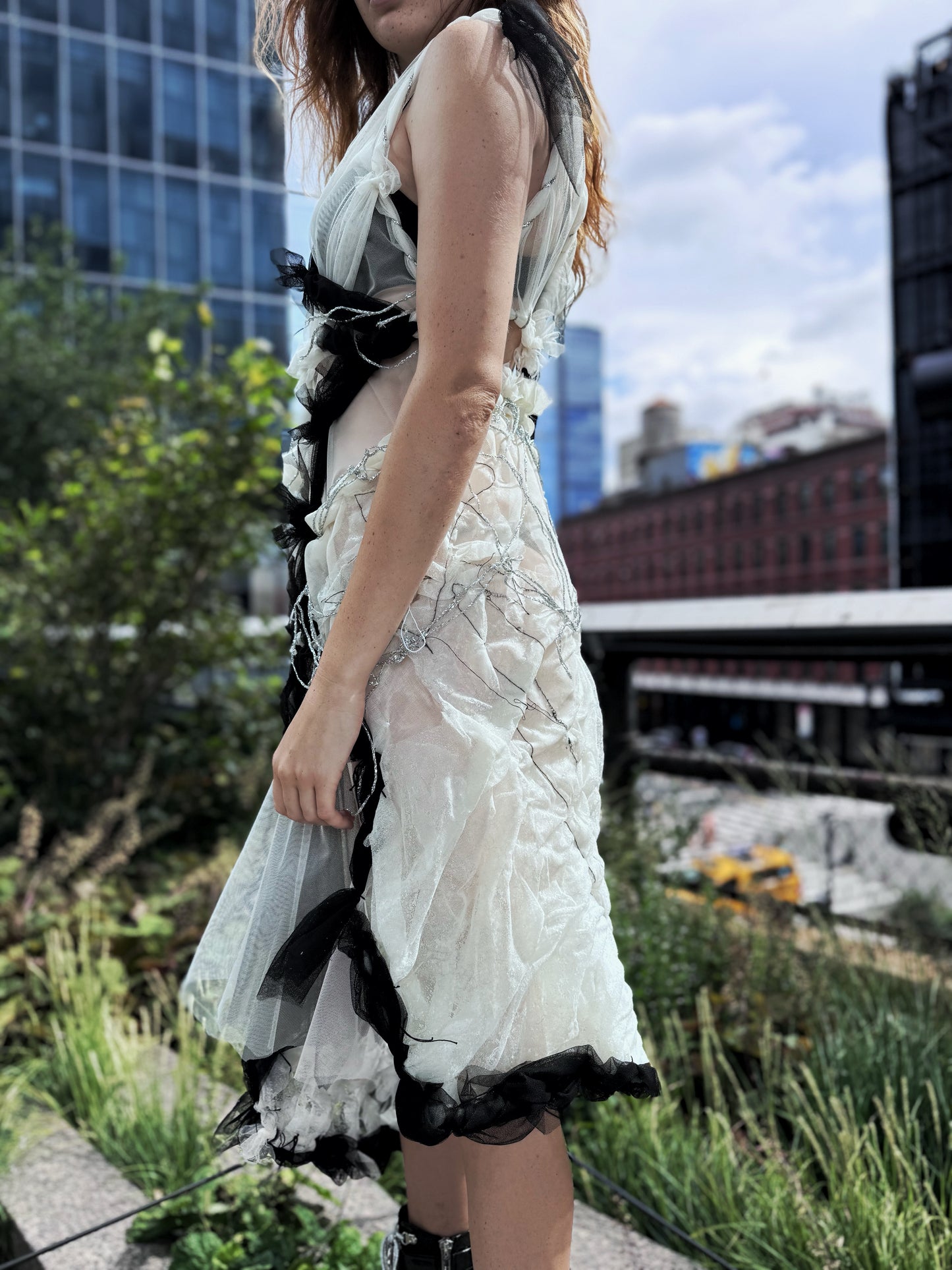 Black and white dress