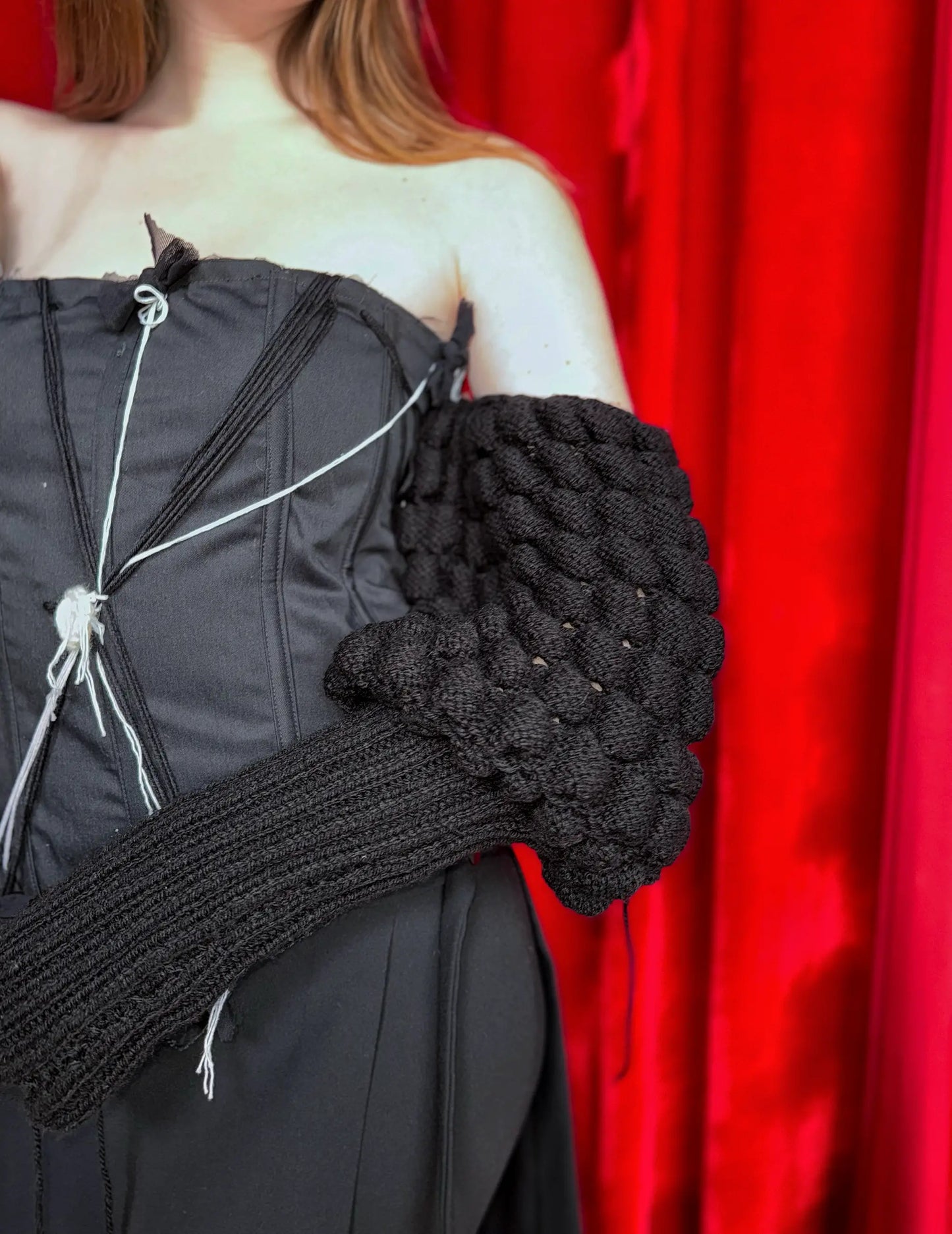 Knitted Sleeves Corset